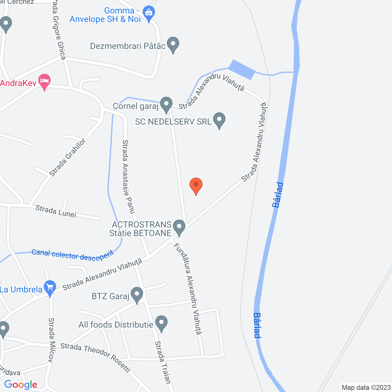 Poza harta streetview, zoom 16, adresa Alexandru Vlahuta 157 Barlad, , judetul 