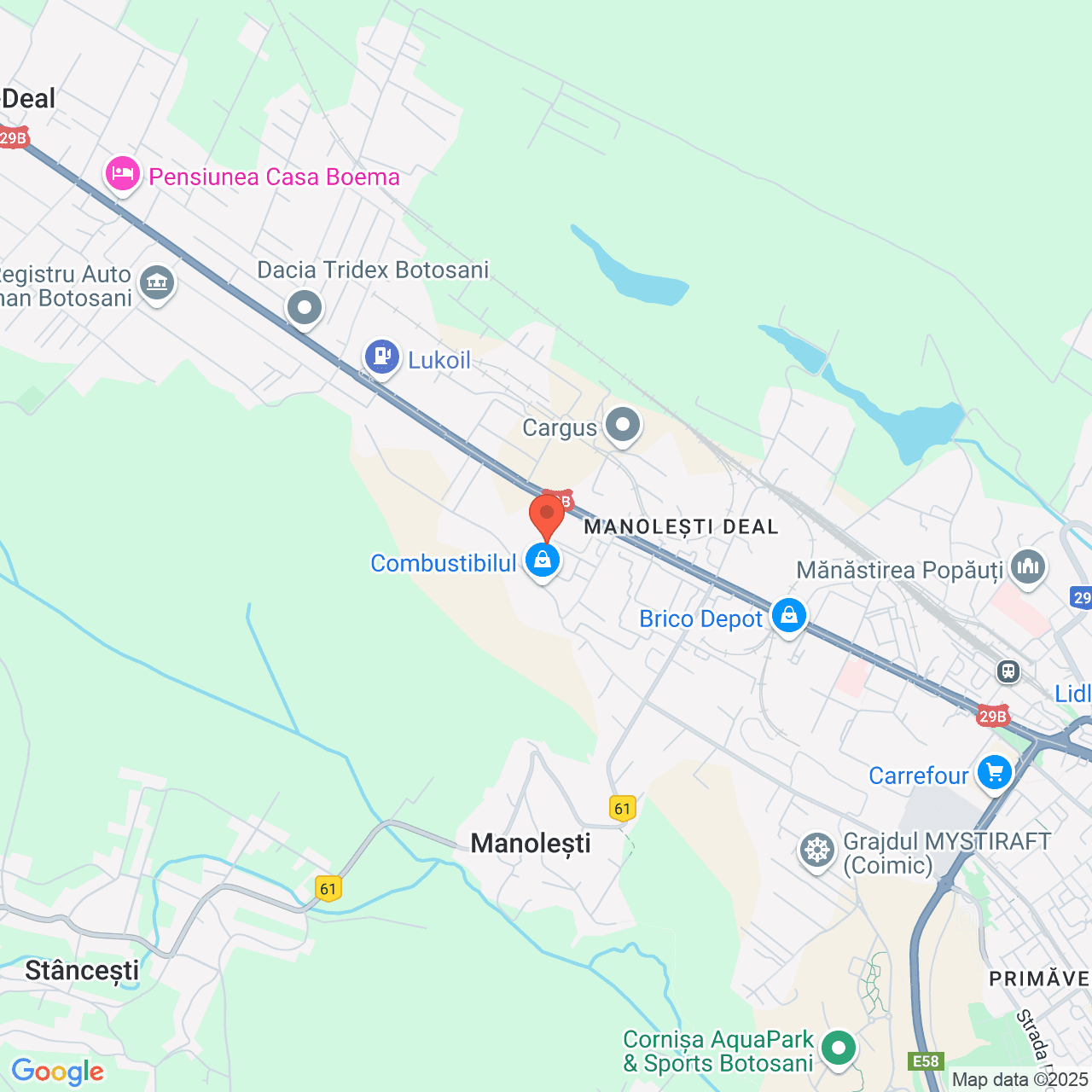 Poza harta streetview, zoom 14, adresa Botosani, str. Cornisa nr.10, , judetul 