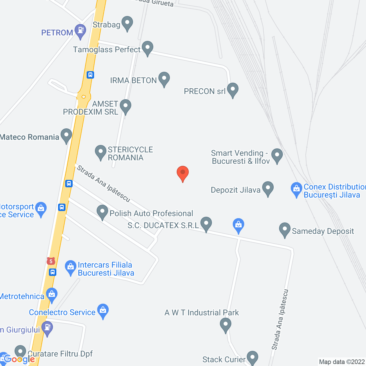 Poza harta streetview, zoom 16, adresa Giurgiului 5, Jilava, judetul Bucuresti Ilfov