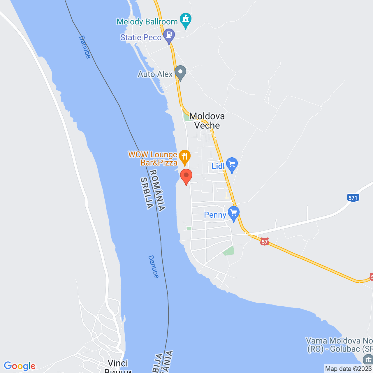 Poza harta streetview, zoom 14, adresa Moldova Noua, , judetul 
