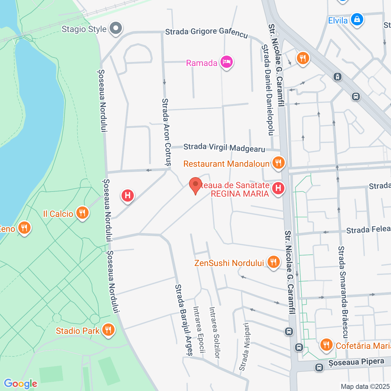 Poza harta streetview, zoom 16, adresa București, Șos. Nordului nr. 96U, , judetul