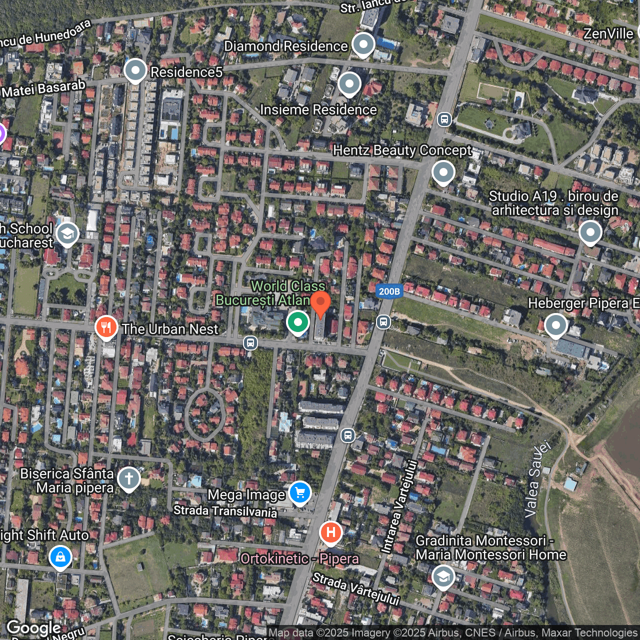 Poza harta hybrid, zoom 16, adresa Voluntari, Str. Erou Iancu Nicolae, nr. 8, , judetul