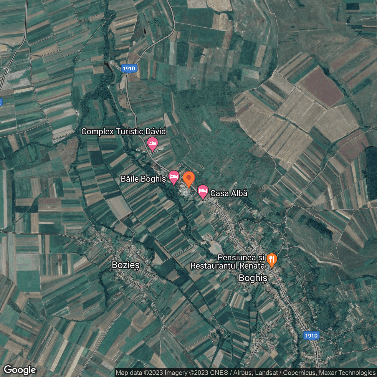 Poza harta hybrid, zoom 14, adresa Boghis, , judetul