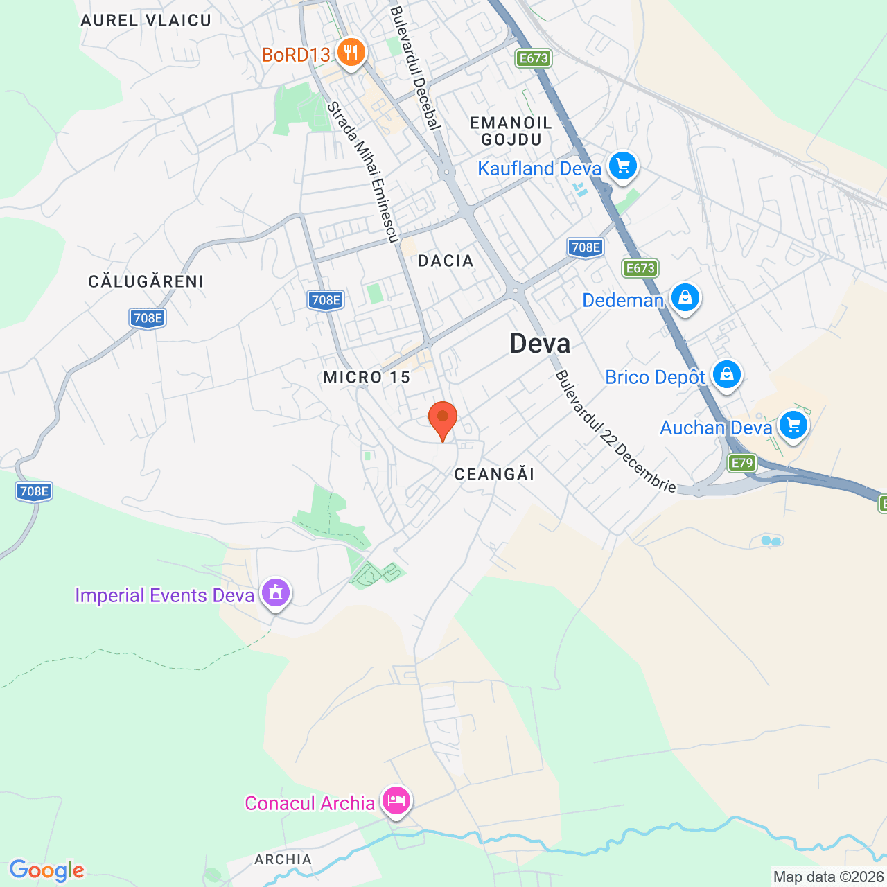 Poza harta streetview, zoom 14, adresa Deva, str. Minerului, nr. 35, , judetul