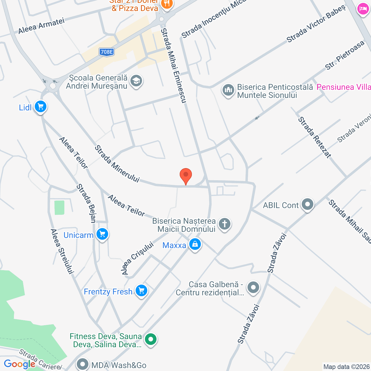 Poza harta streetview, zoom 16, adresa Deva, str. Minerului, nr. 35, , judetul