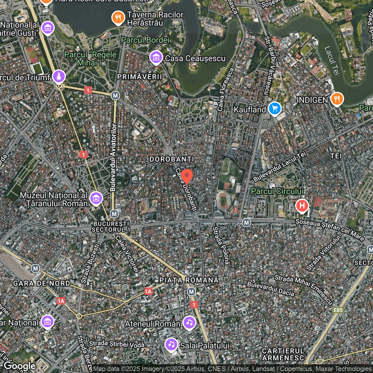 Poza harta hybrid, zoom 14, adresa Bucuresti, Calea Dorobantilor nr. 134 – 138, bl. 11,, , judetul