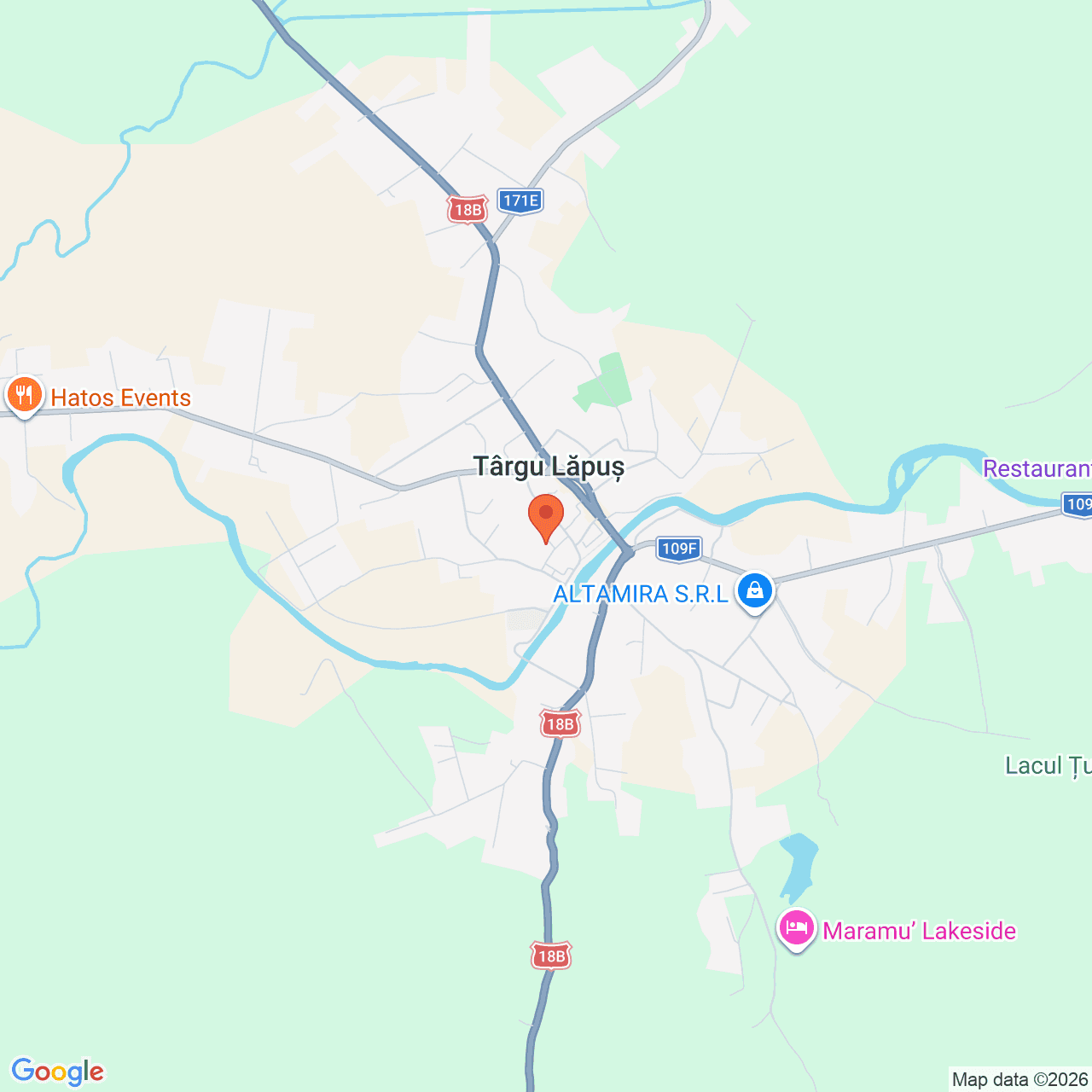 Poza harta streetview, zoom 14, adresa Târgu Lăpuș, strada 1 Mai nr. 27, , judetul