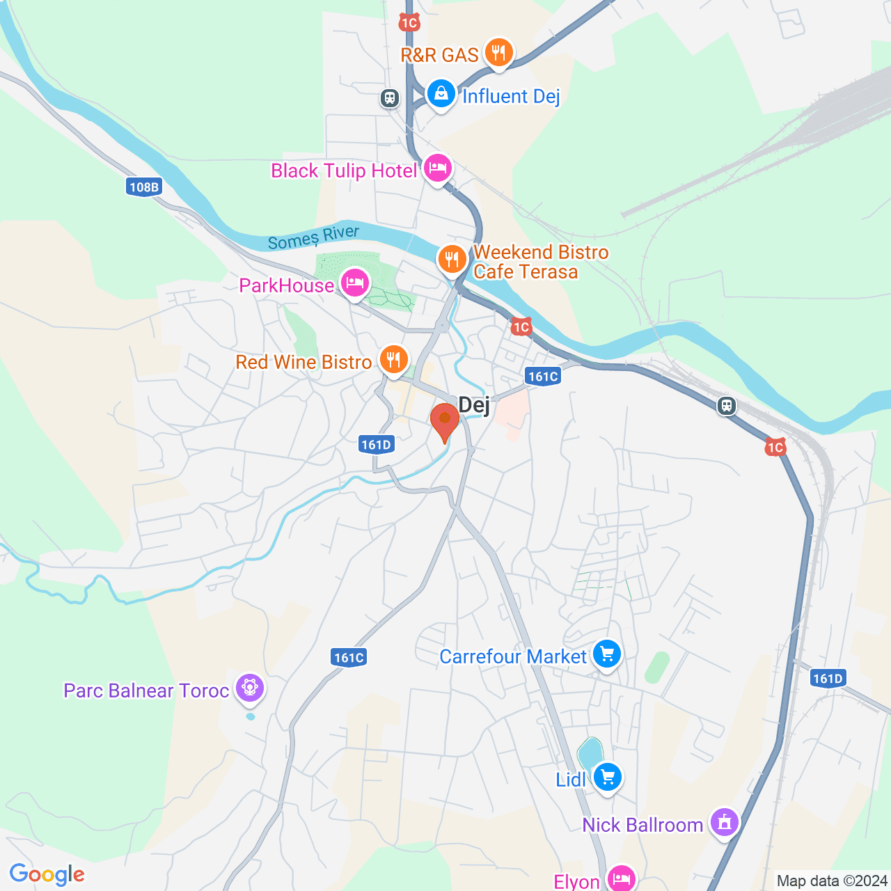 Poza harta streetview, zoom 14, adresa Dej, str. Crisan, nr. 9, , judetul