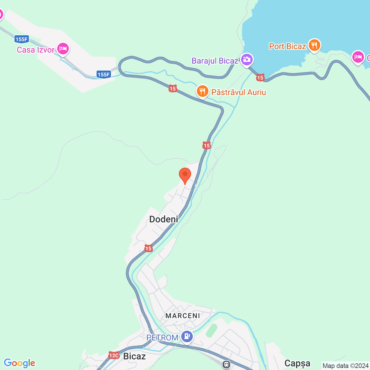 Poza harta streetview, zoom 14, adresa Bicaz, Str. Cojuşna, bl. 3, , judetul