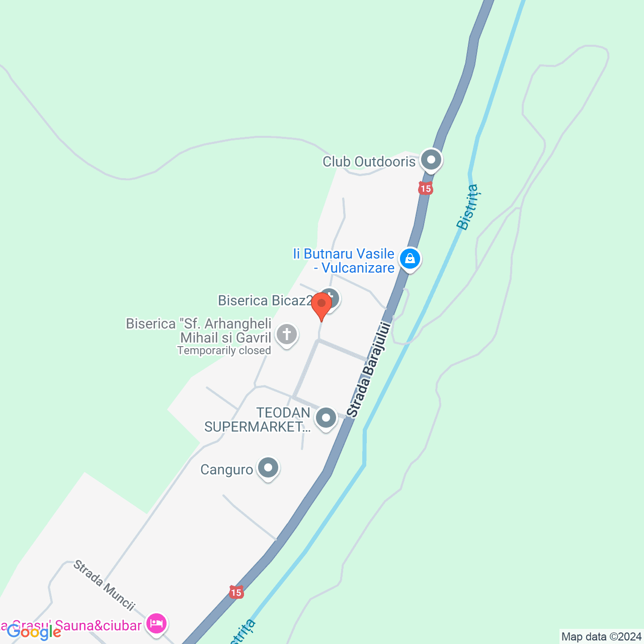 Poza harta streetview, zoom 16, adresa Bicaz, Str. Cojuşna, bl. 3, , judetul