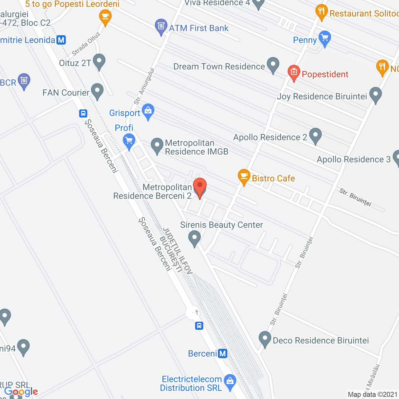 Poza harta streetview, zoom 16, adresa Drumul Fermei 112, Popesti-Leordeni, judetul Bucuresti Ilfov