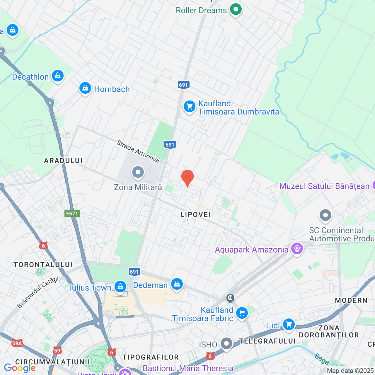 Poza harta streetview, zoom 14, adresa Timisoara, Str. Constantin cel Mare, Bl. A13, , judetul