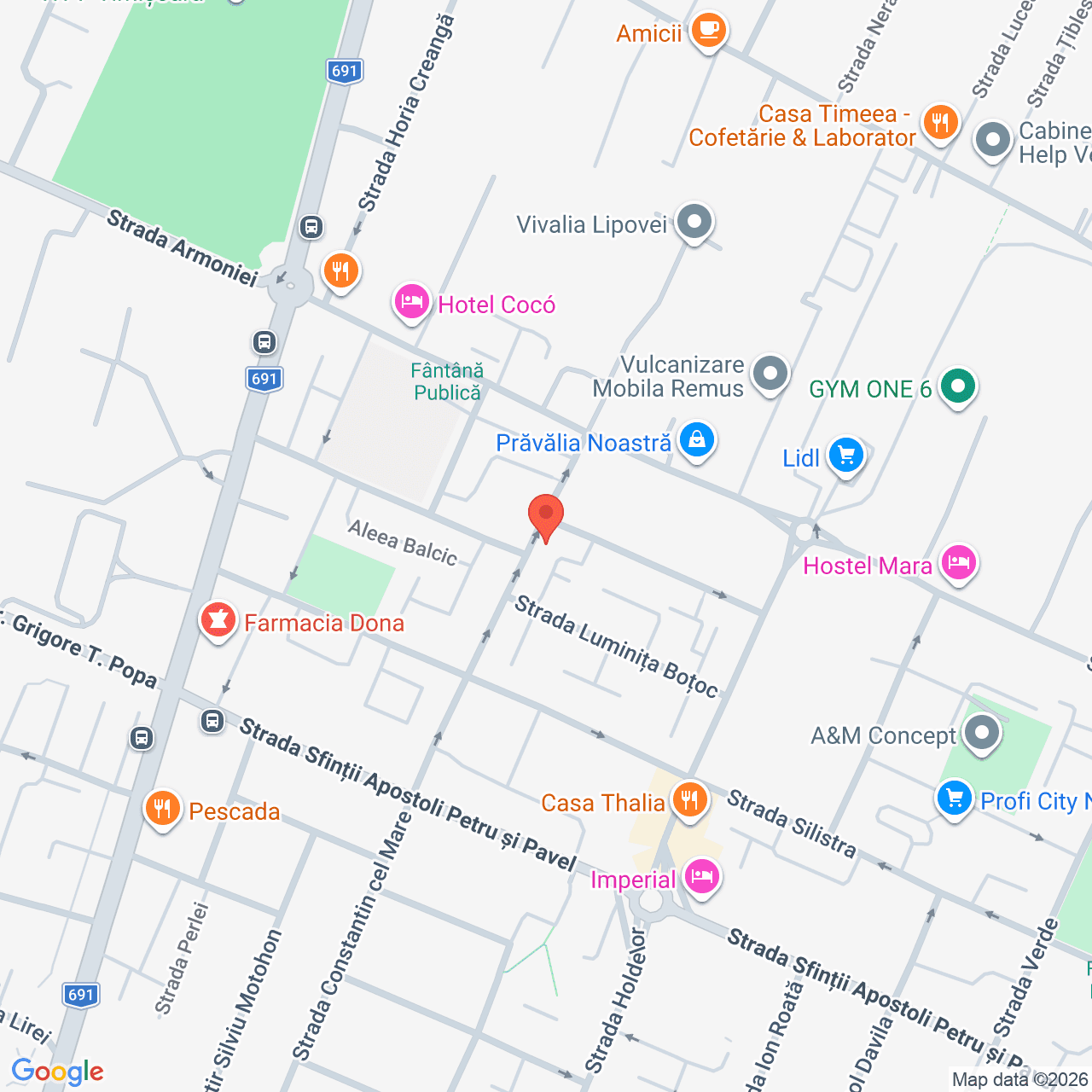 Poza harta streetview, zoom 16, adresa Timisoara, Str. Constantin cel Mare, Bl. A13, Sc. C, , judetul