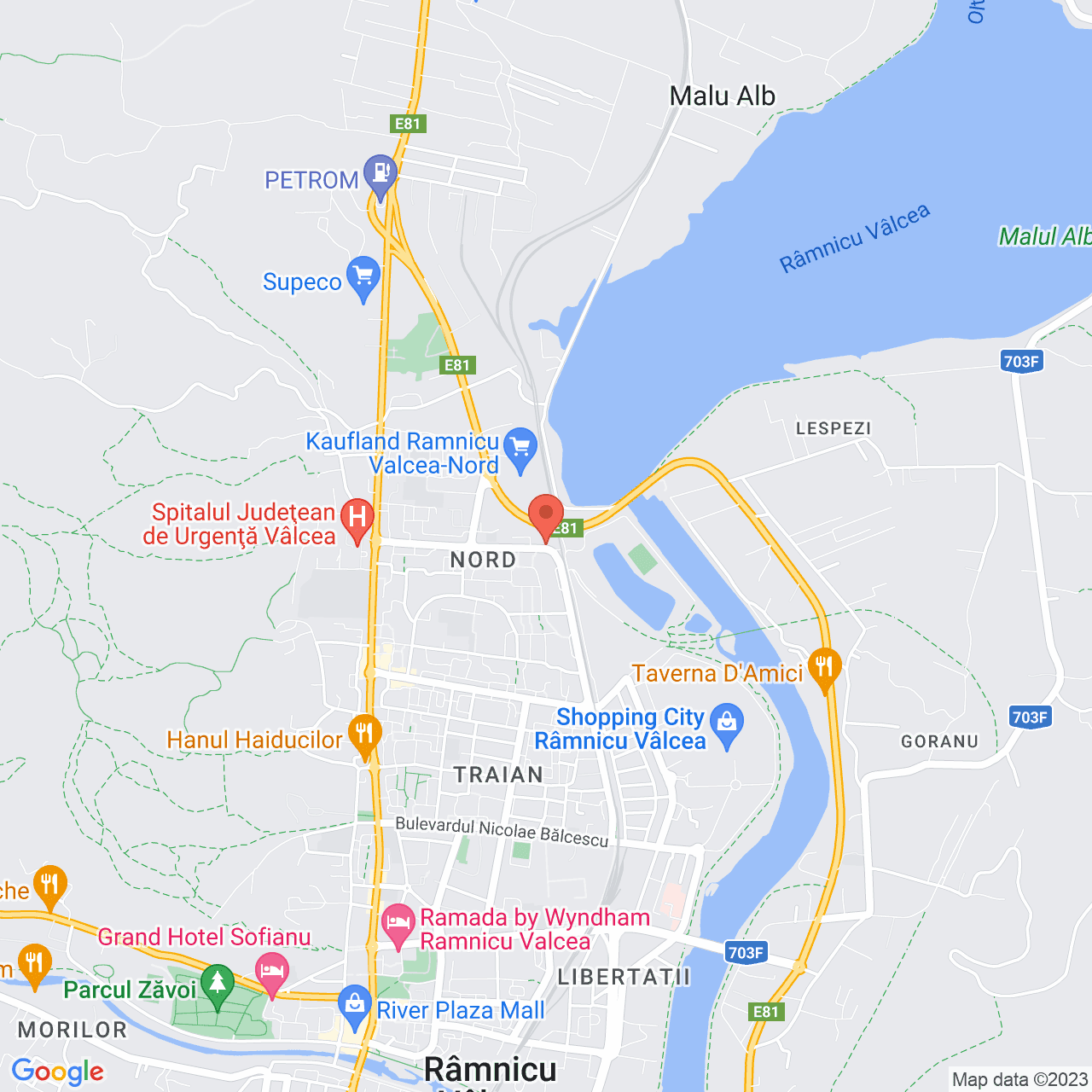 Poza harta streetview, zoom 14, adresa Republicii 35 Ramnicu Valcea, , judetul