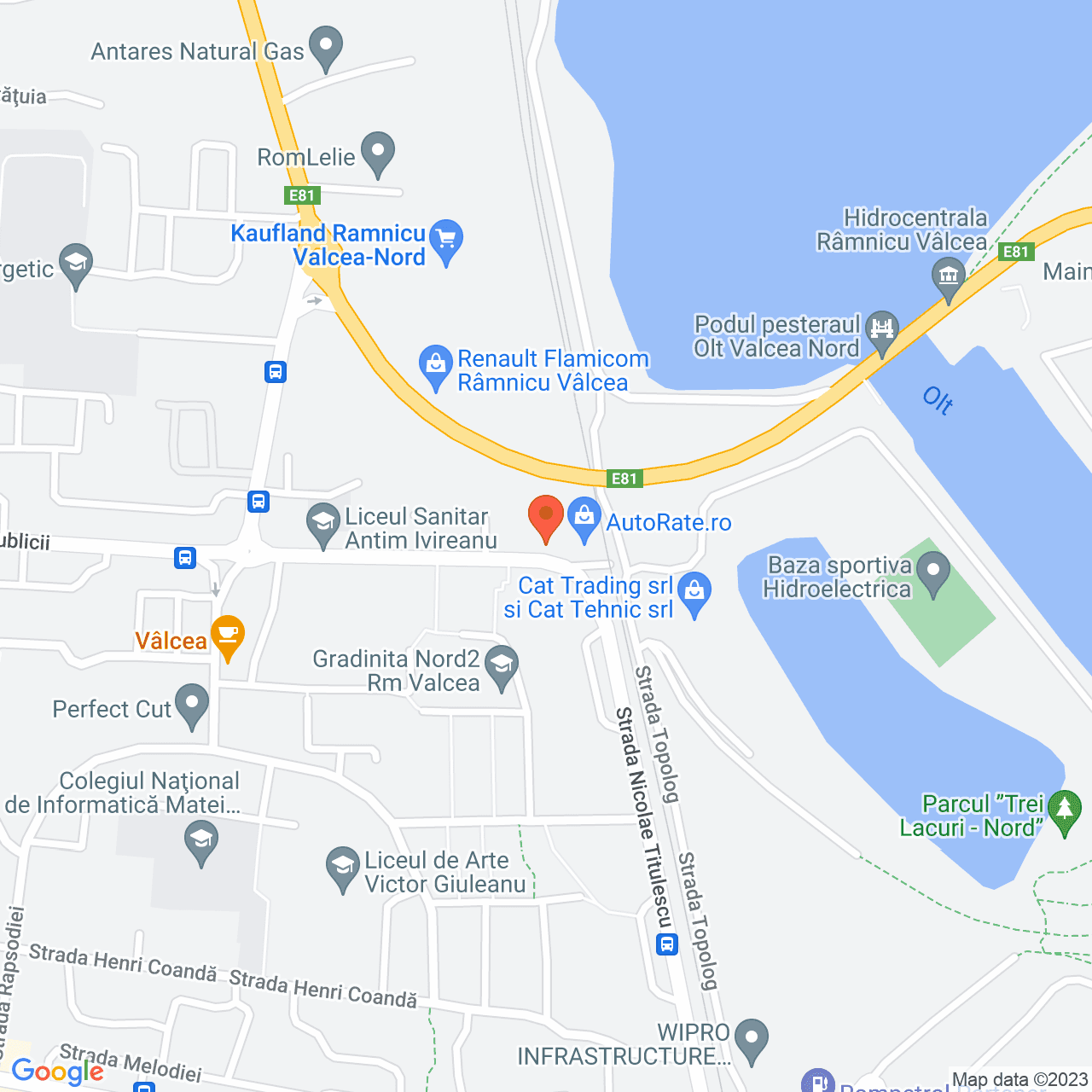 Poza harta streetview, zoom 16, adresa Republicii 35 Ramnicu Valcea, , judetul