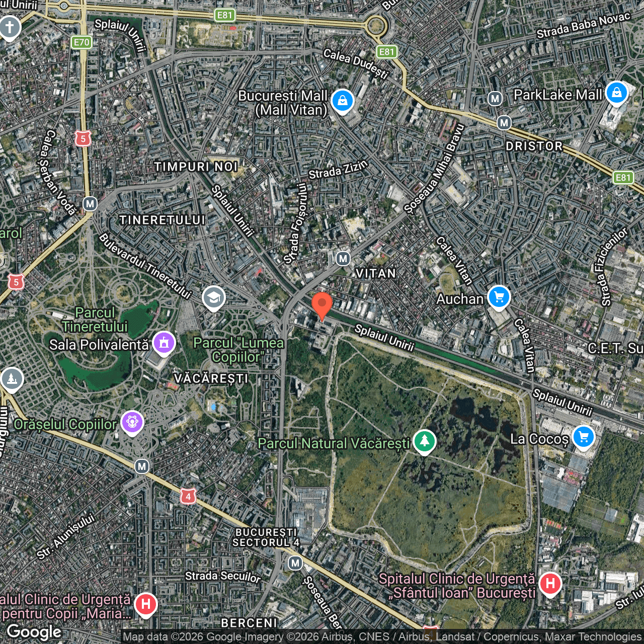 Poza harta hybrid, zoom 14, adresa Bucuresti, Splaiul Unirii nr. 168, , judetul