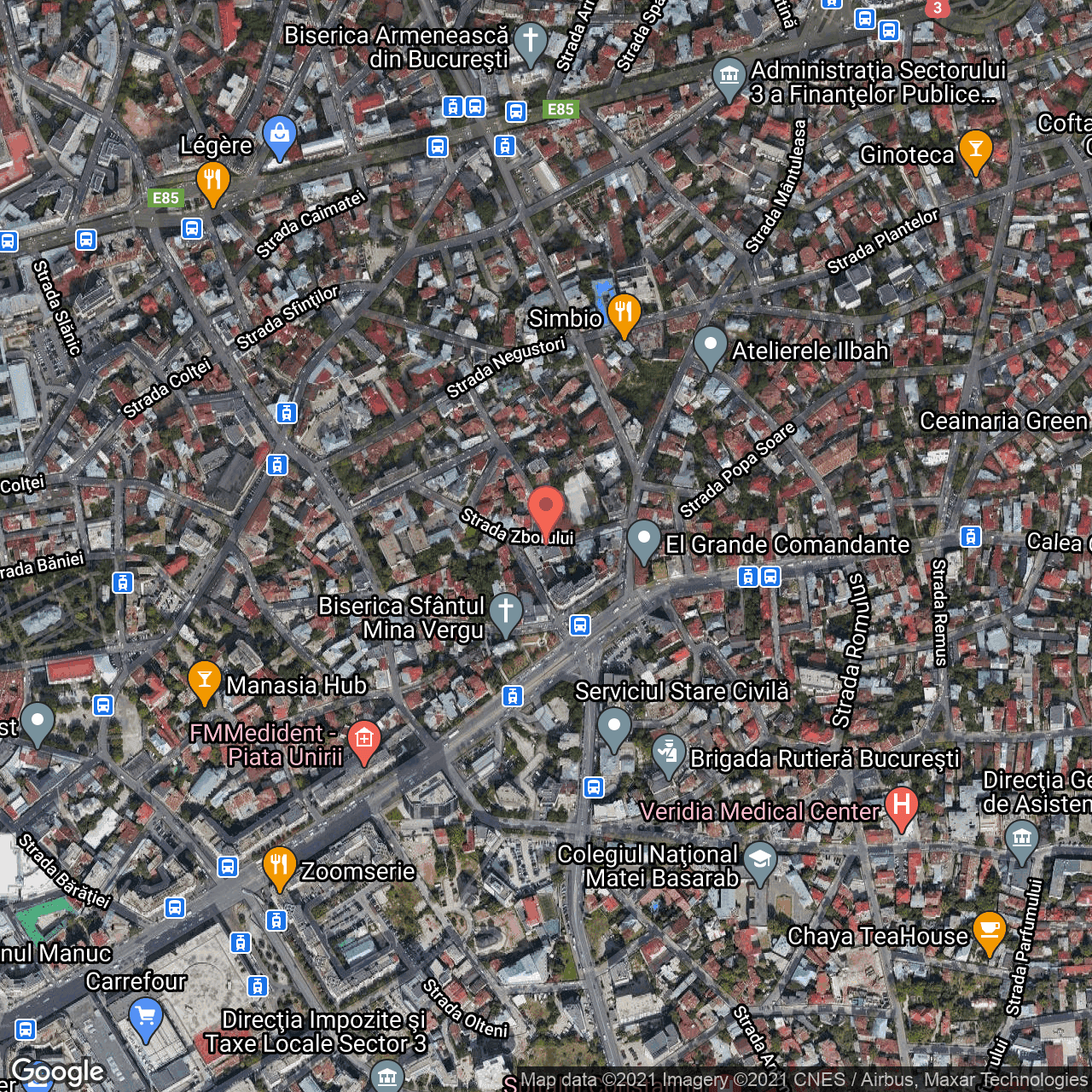 Poza harta hybrid, zoom 16, adresa Zborului 8, Bucuresti, judetul Bucuresti Ilfov