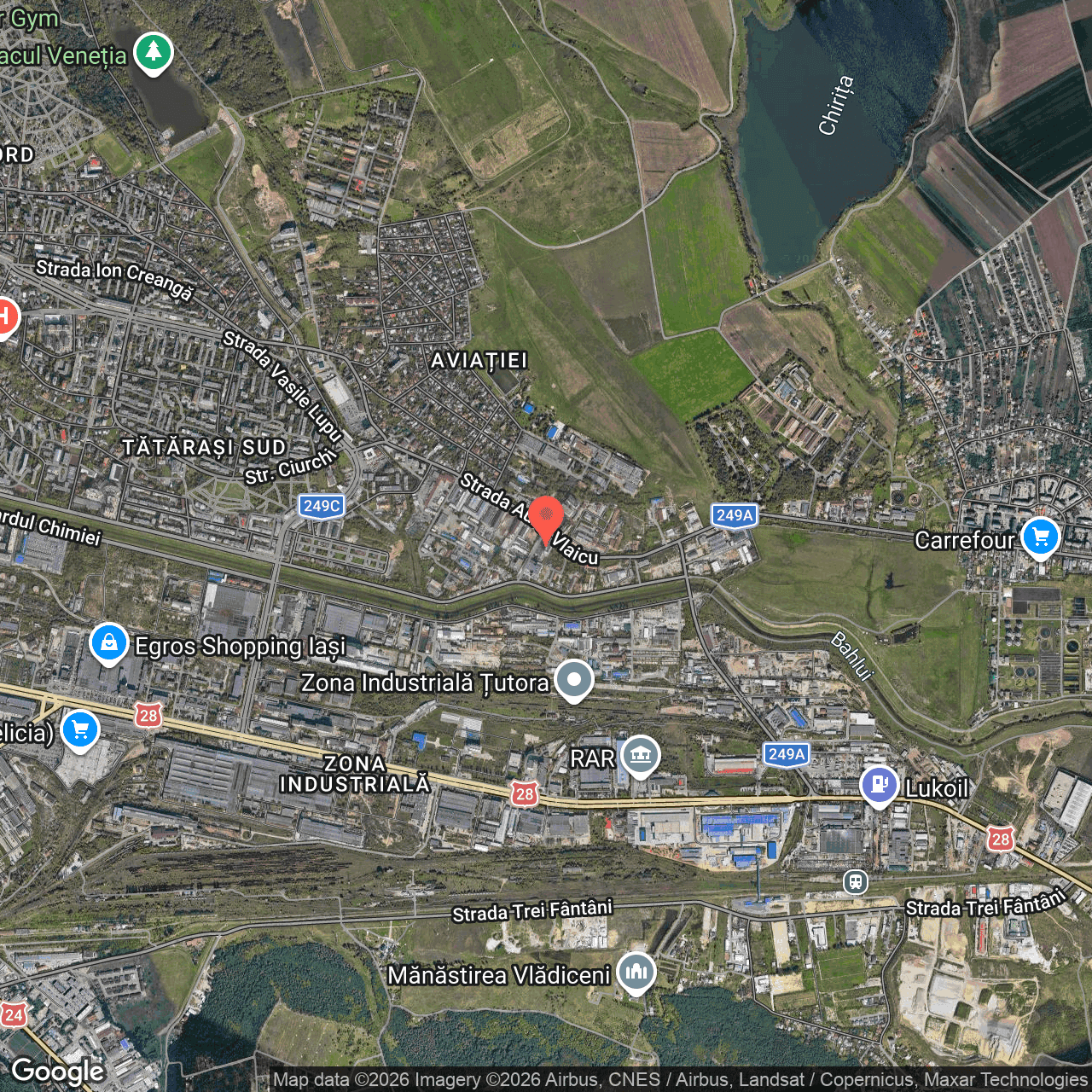 Poza harta hybrid, zoom 14, adresa Iasi, Bulevardul Aurel Vlaicu, nr. 84, , judetul