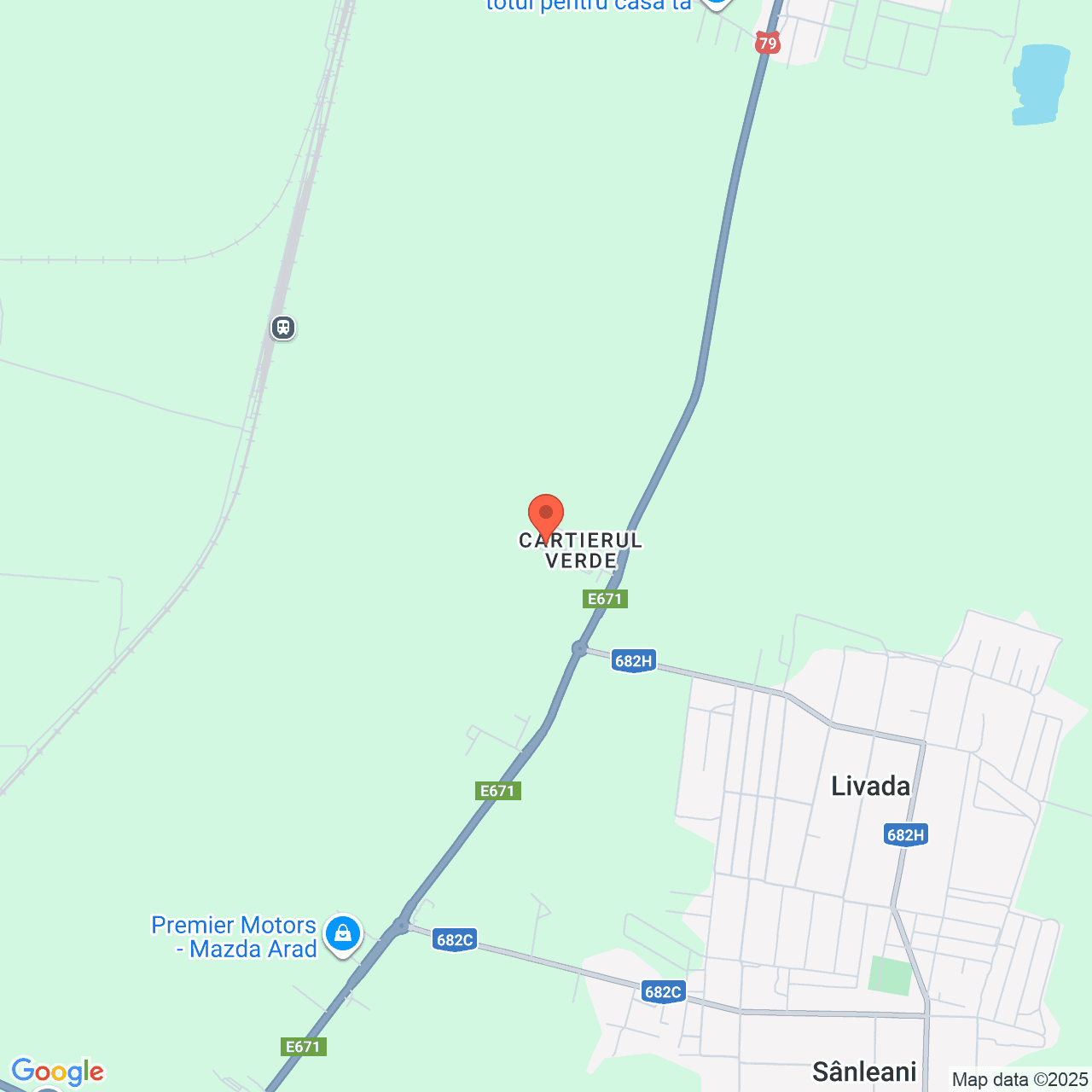 Poza harta streetview, zoom 14, adresa Arad, Cartierul Verde, , judetul