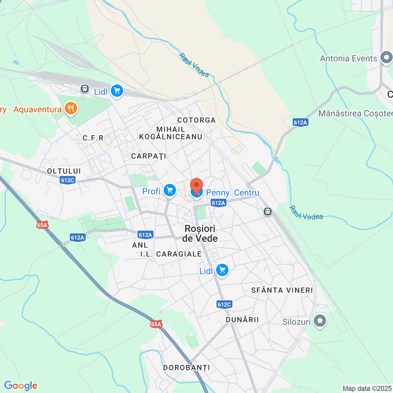 Poza harta streetview, zoom 14, adresa str. Mihail Kogălniceanu, bl. 216, Roșiori de Vede, , judetul