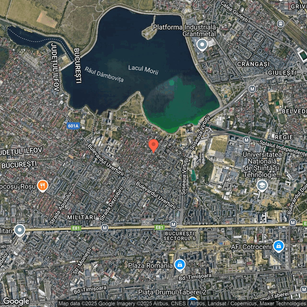 Poza harta hybrid, zoom 14, adresa str. Cetatea de Balta nr.133 Bucuresti, , judetul