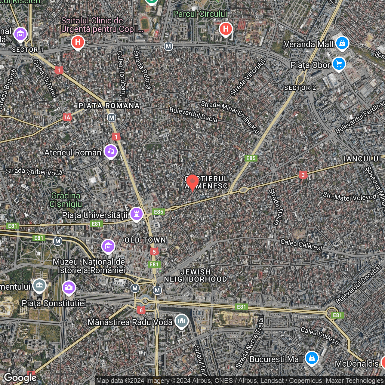 Poza harta hybrid, zoom 14, adresa Bucuresti Sectorul 2, Strada SAGETII, Nr.9, , judetul