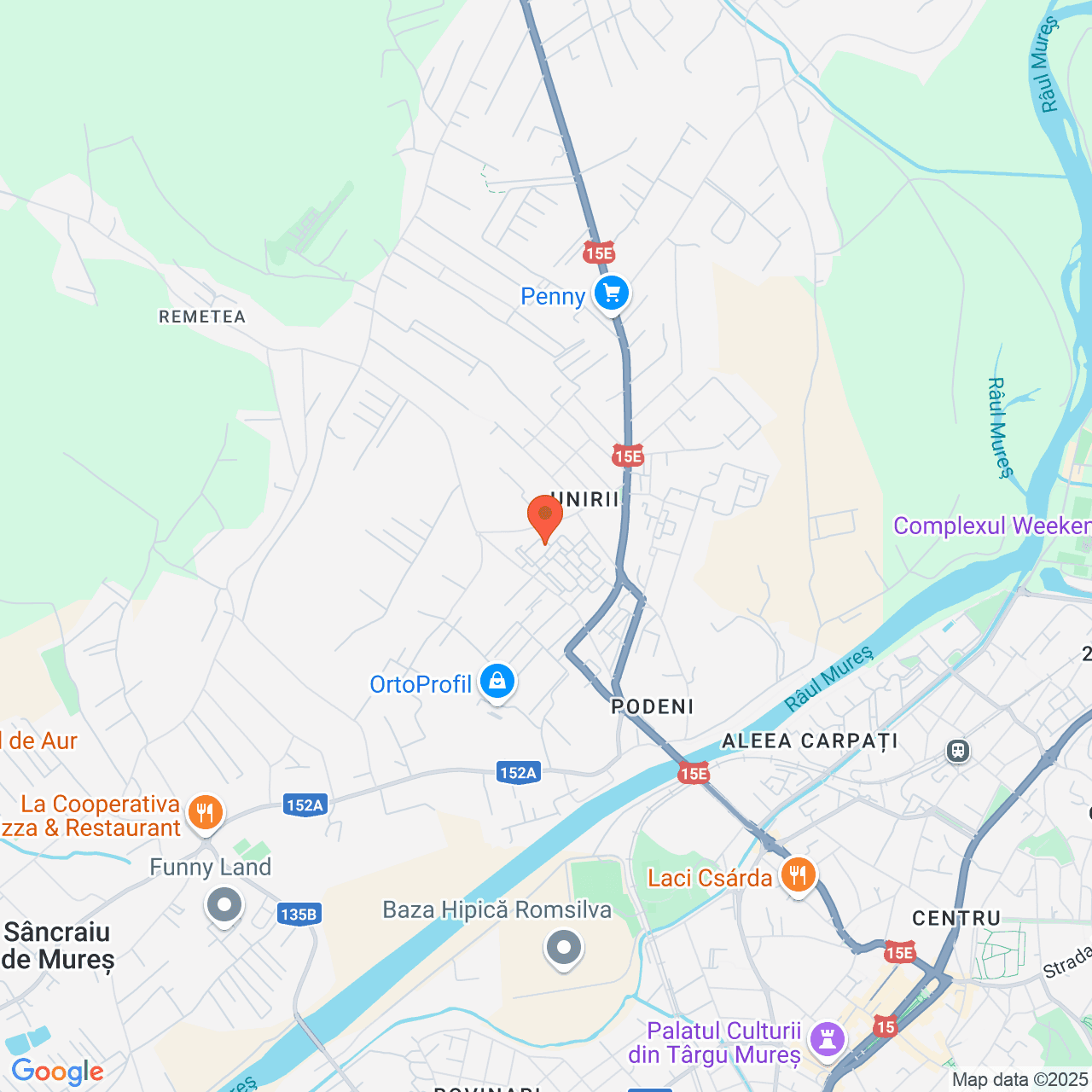 Poza harta streetview, zoom 14, adresa argu Mures, Str Ion Mihut, Nr. 12, , judetul