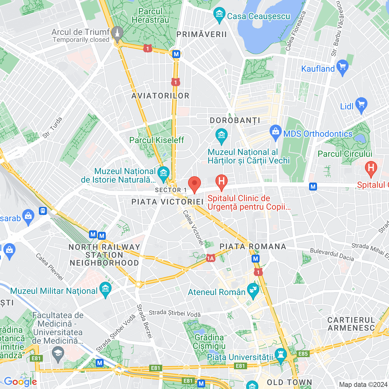 Poza harta streetview, zoom 14, adresa Bucureşti, Bld. Iancu de Hunedoara, nr. 6, , judetul