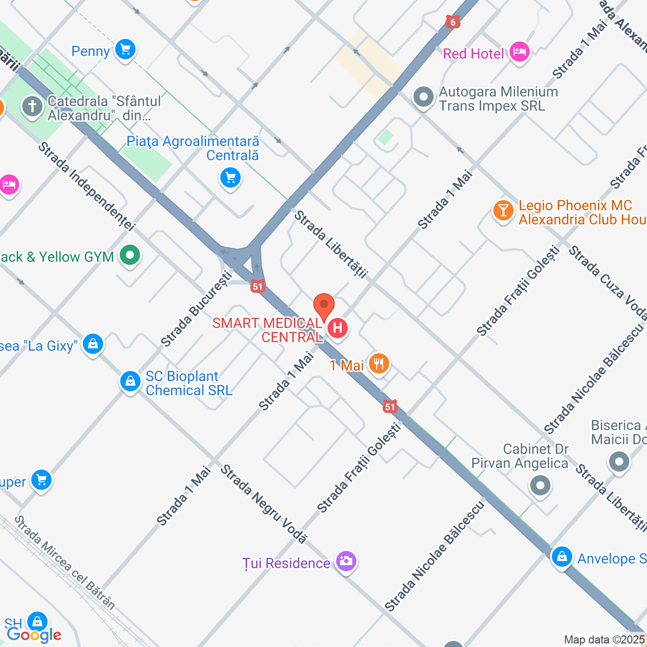 Poza harta streetview, zoom 16, adresa Alexandria Teleorman, , judetul