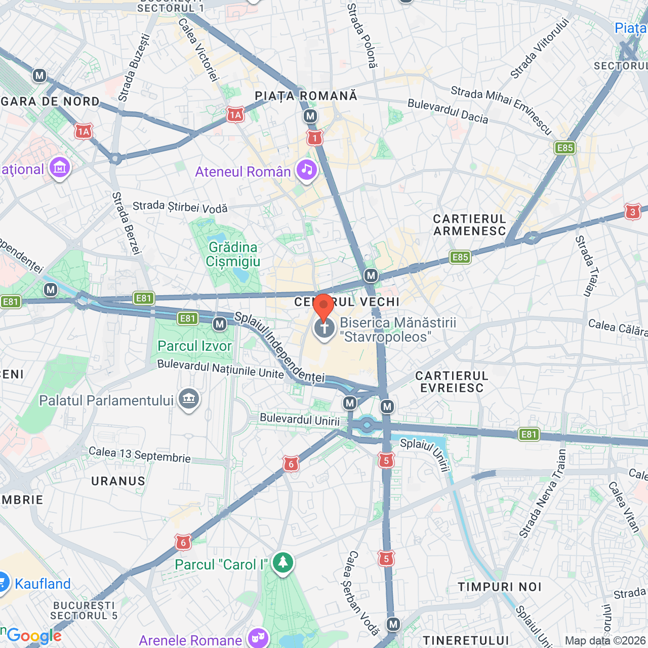 Poza harta streetview, zoom 14, adresa București, sector 3, Str. Eugeniu Carada nr. 5-7, , judetul