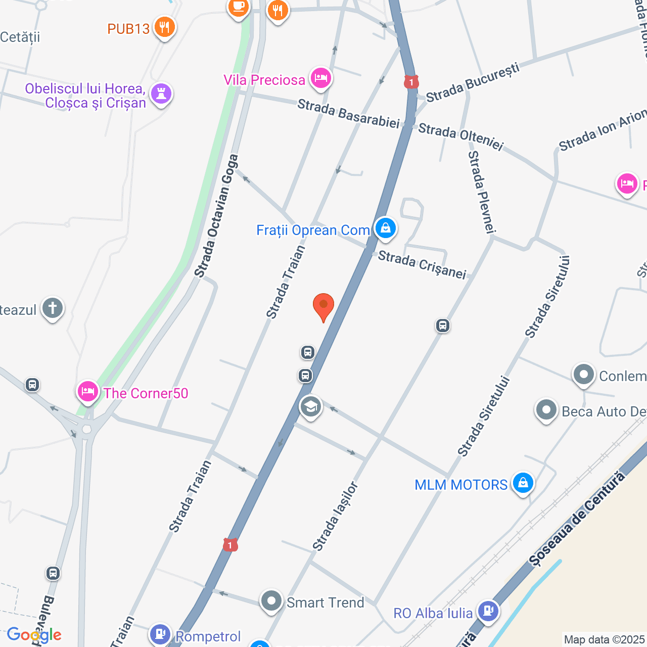 Poza harta streetview, zoom 16, adresa Alba Iulia, B-dul Ferdinand I, nr. 22B, , judetul