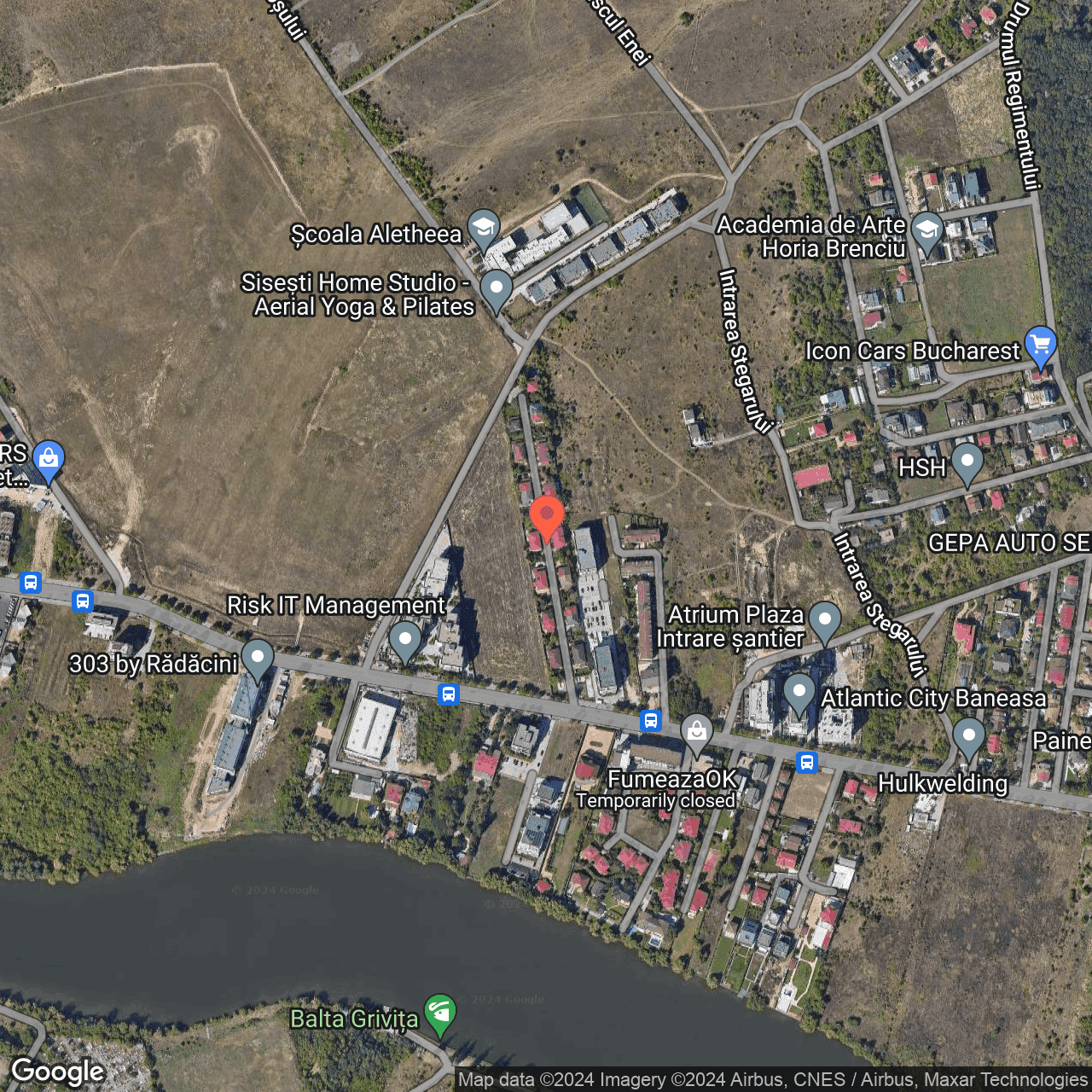 Poza harta hybrid, zoom 16, adresa Baneasa Sisesti, , judetul