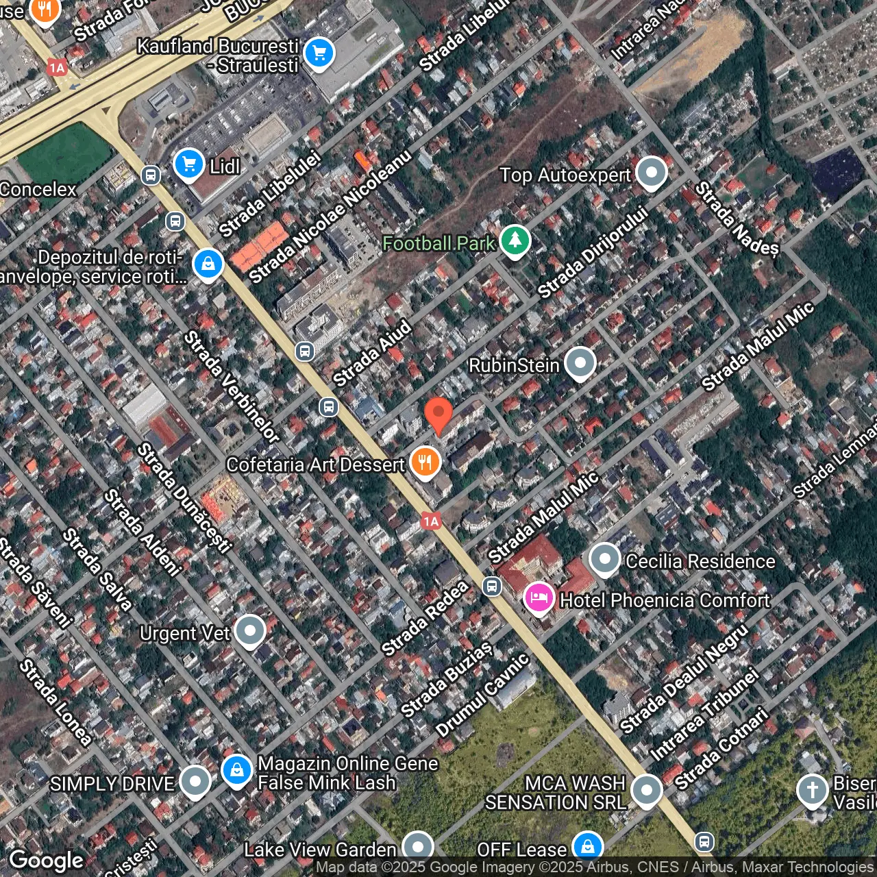 Poza harta hybrid, zoom 16, adresa Șos. București – Târgoviste, Nr. 22B, Sector 1, , judetul