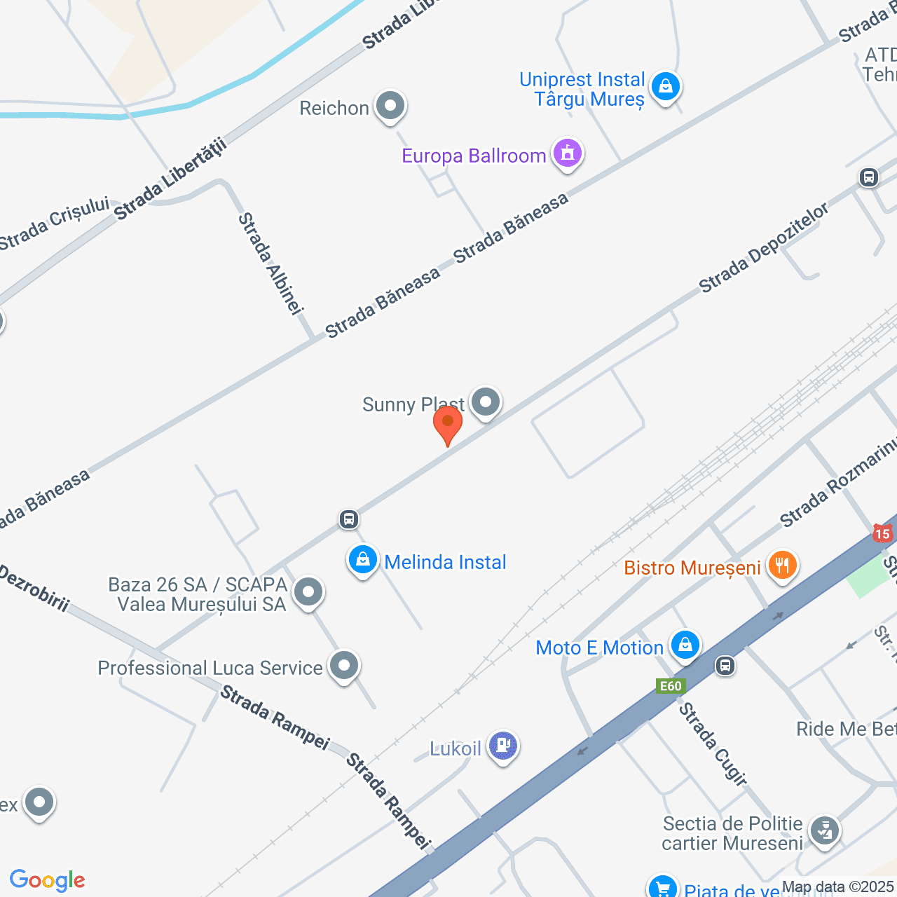 Poza harta streetview, zoom 16, adresa Târgu Mureș, str. Depozitelor nr. 30, , judetul