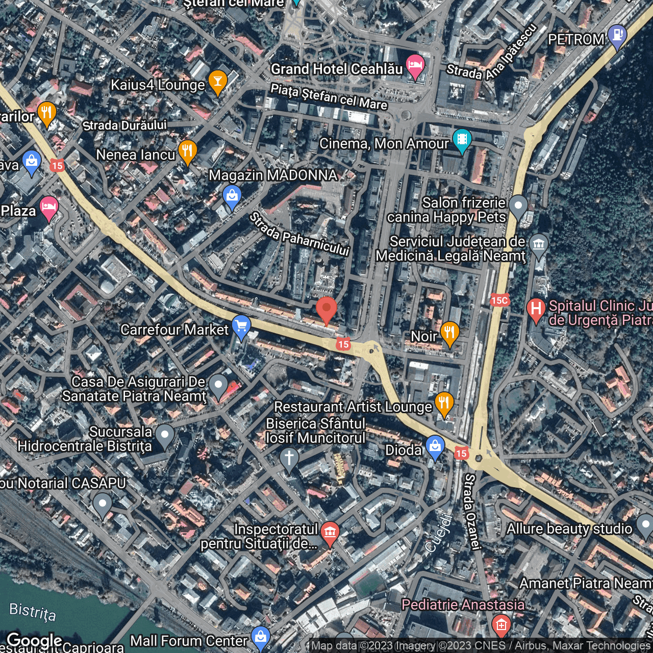 Poza harta hybrid, zoom 16, adresa Decebal Piatra Neamt, , judetul