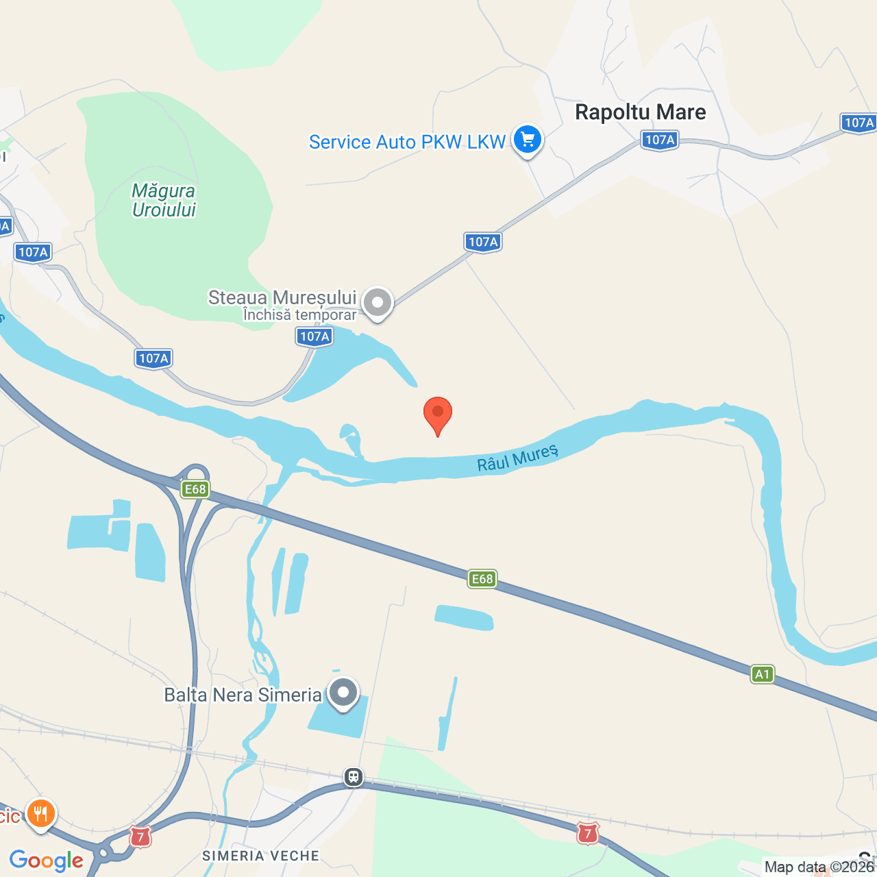 Poza harta streetview, zoom 14, adresa Rapoltu Mare, jud. Hunedoara, , judetul