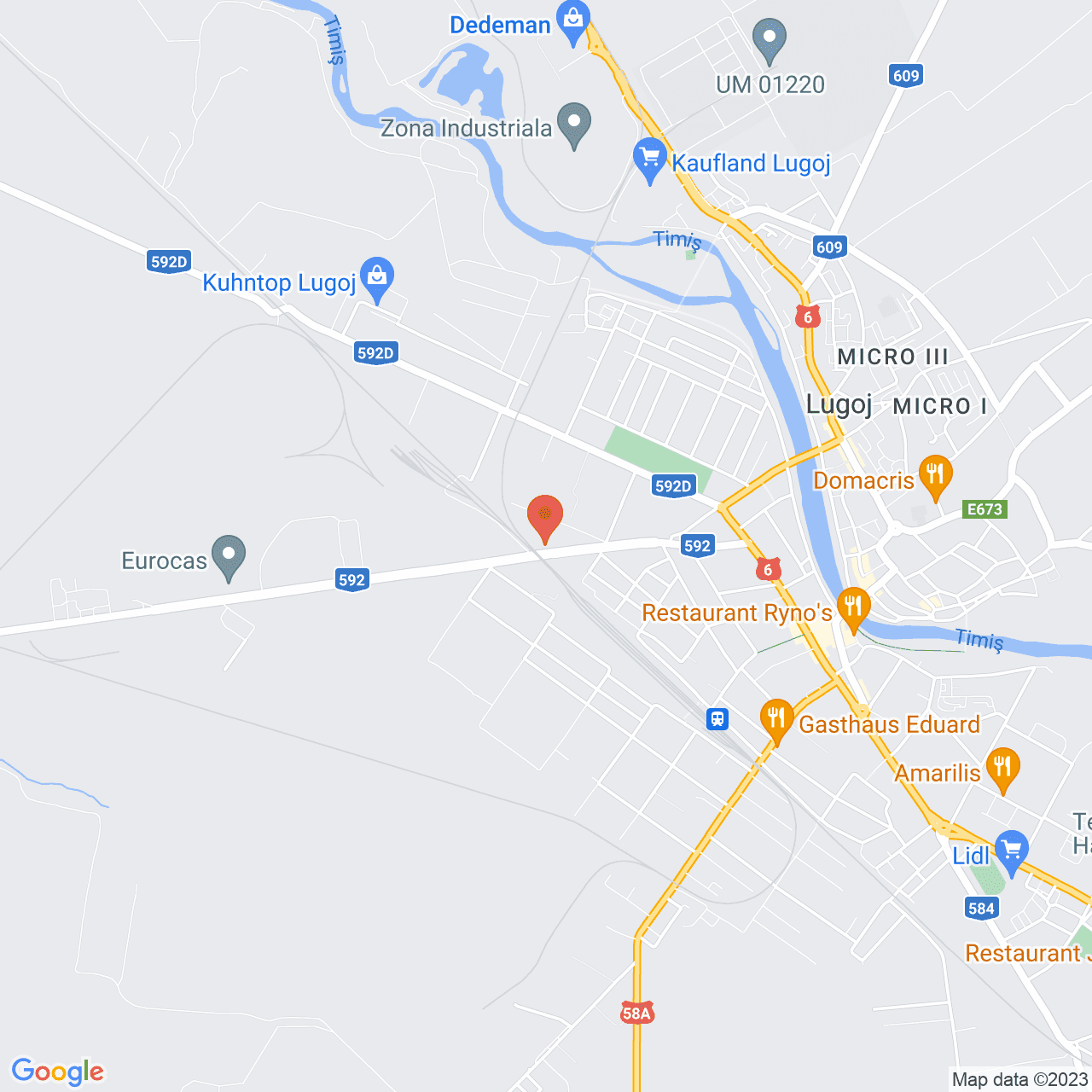 Poza harta streetview, zoom 14, adresa Strada Damaschin Bojinca Lugoj, , judetul