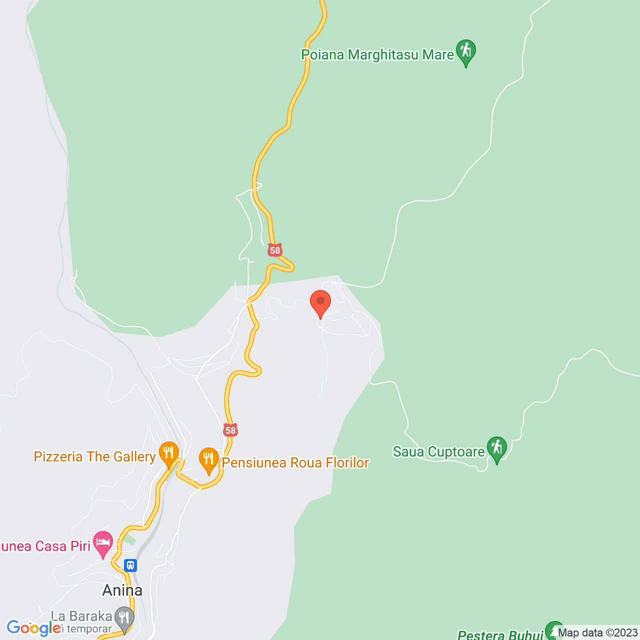 Poza harta streetview, zoom 14, adresa Anina, , judetul