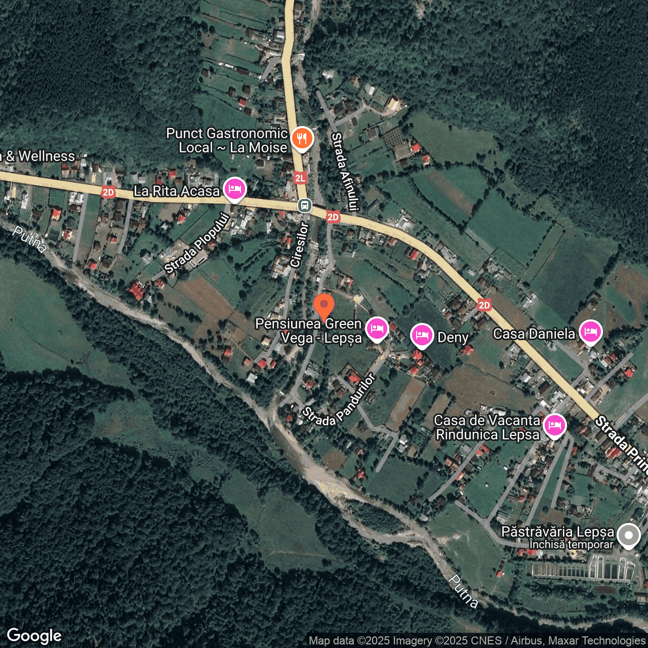 Poza harta hybrid, zoom 16, adresa Lepșa, comuna Tulnici, județul Vrancea, , judetul