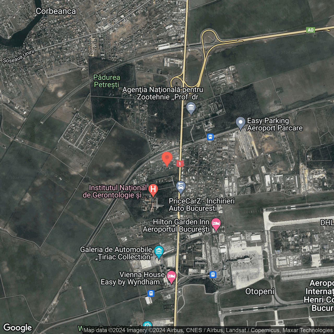 Poza harta hybrid, zoom 14, adresa Otopeni, Str. Valea Pasarii, , judetul