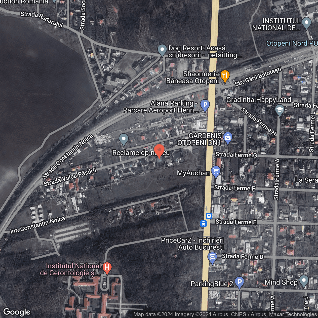 Poza harta hybrid, zoom 16, adresa Otopeni, Str. Valea Pasarii, , judetul