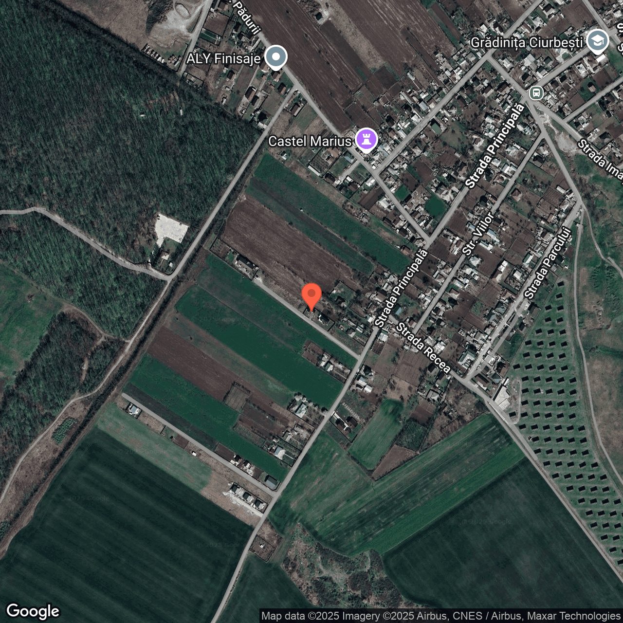 Poza harta hybrid, zoom 16, adresa Miroslava Iasi, , judetul