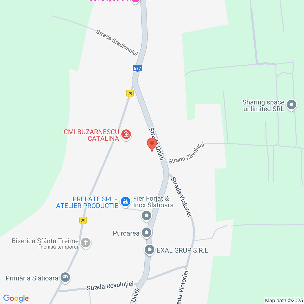 Poza harta streetview, zoom 16, adresa Slatioara str. Unirii nr. 50, jud. Olt, , judetul