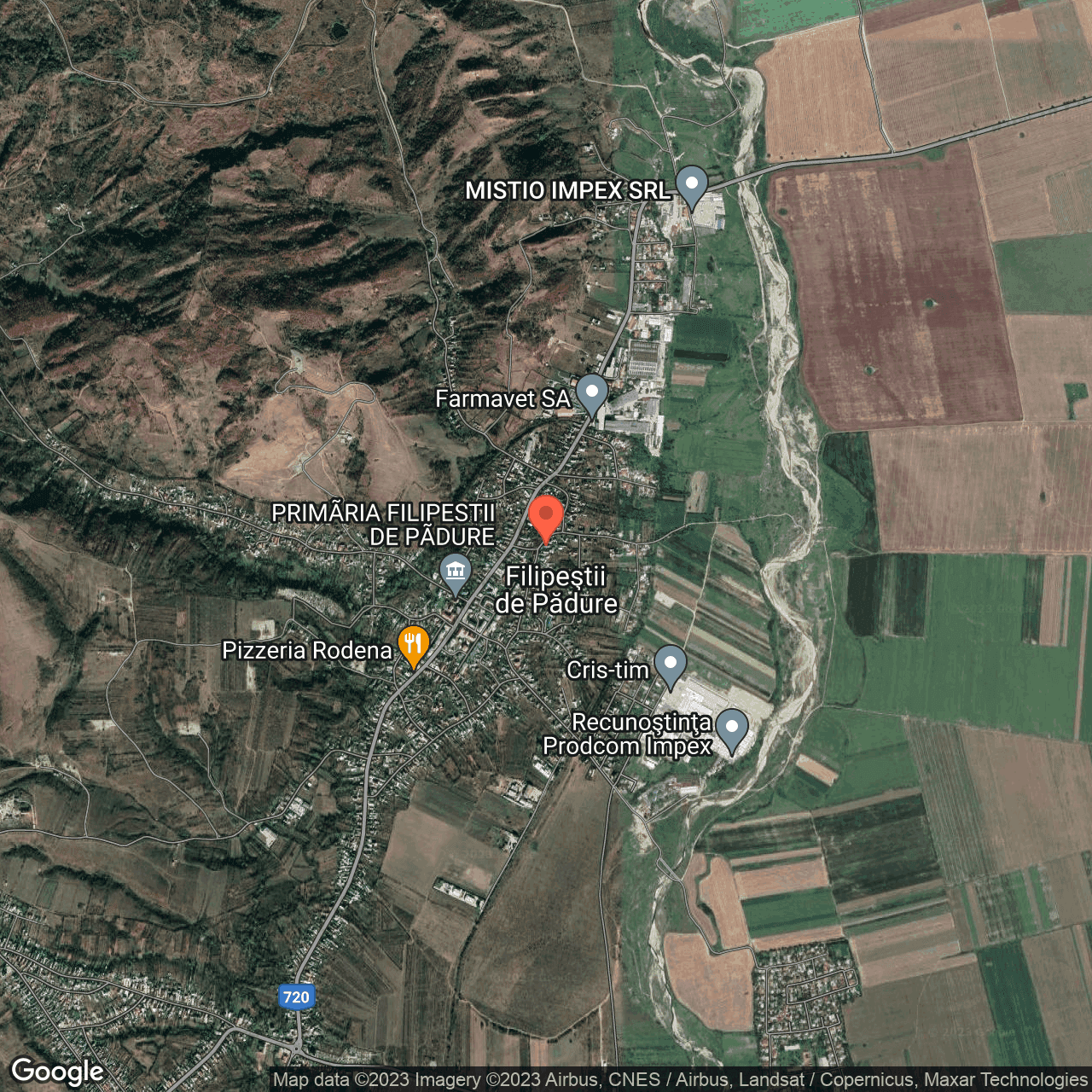 Poza harta hybrid, zoom 14, adresa Filipestii de Padure, , judetul