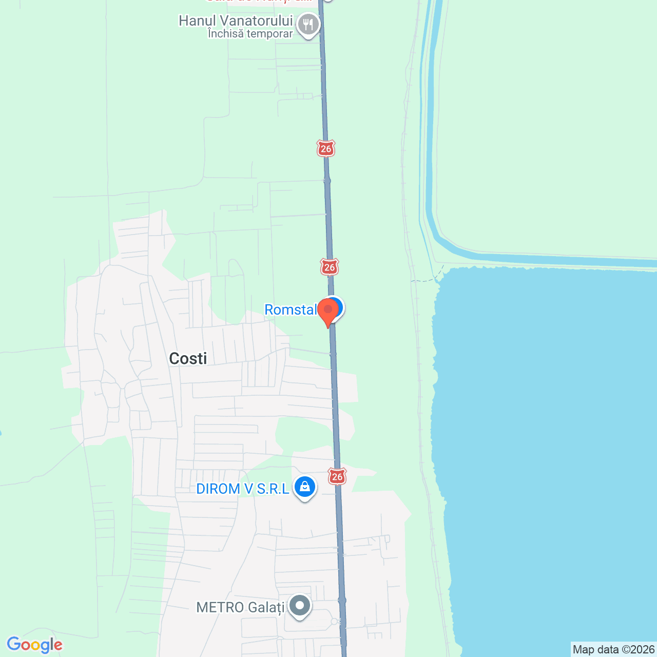 Poza harta streetview, zoom 14, adresa Costi Vanatori Galati , , judetul