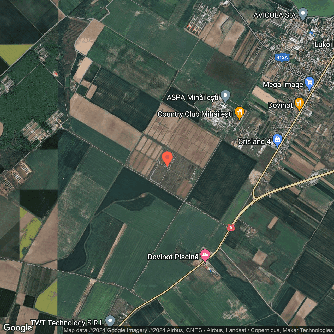 Poza harta hybrid, zoom 14, adresa Mihailesti, , judetul