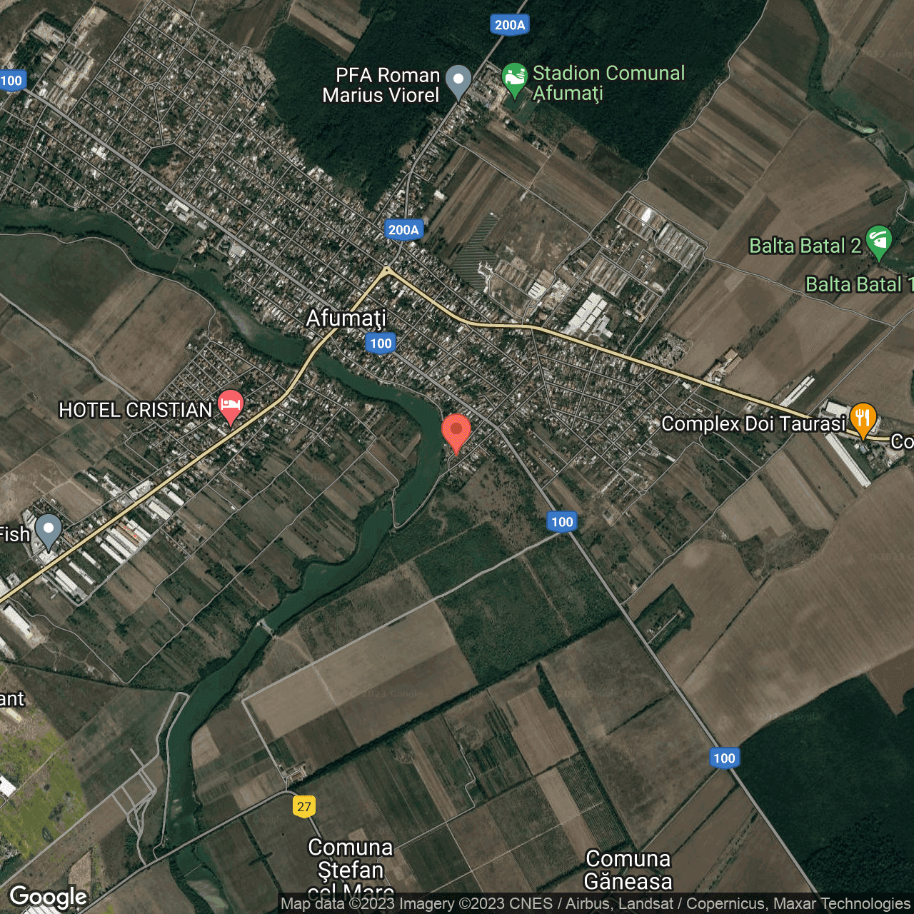 Poza harta hybrid, zoom 14, adresa Afumati, , judetul