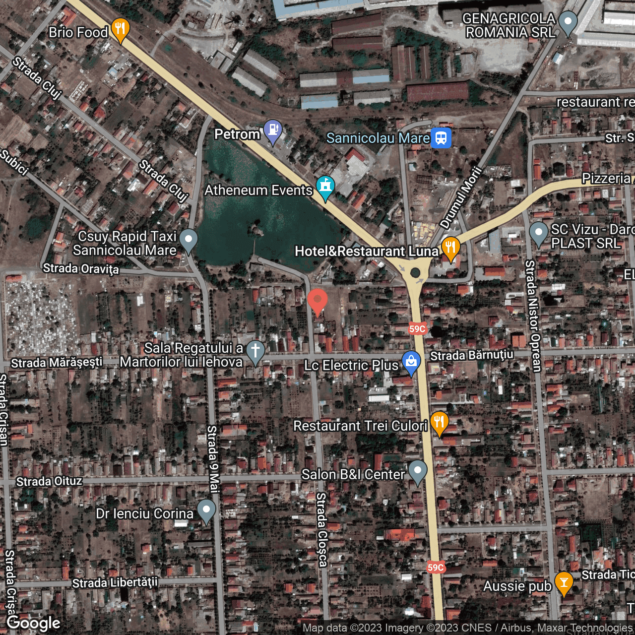 Poza harta hybrid, zoom 16, adresa Sânicolau Mare, , judetul