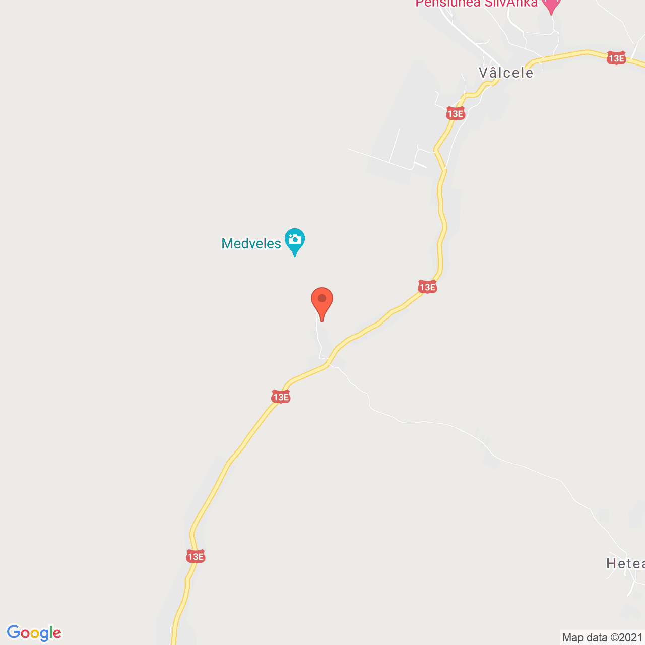 Poza harta streetview, zoom 14, adresa Valcele, judetul Covasna