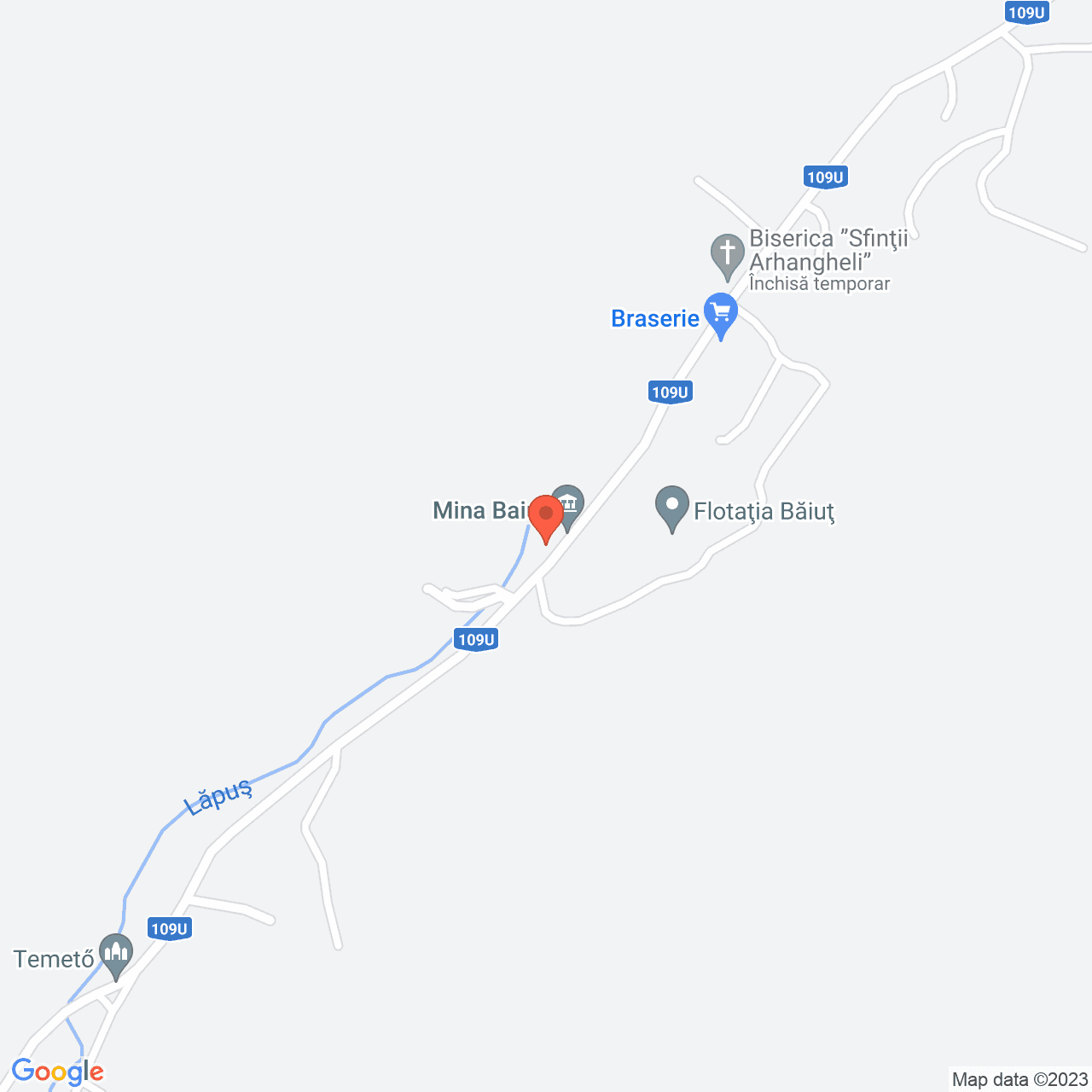 Poza harta streetview, zoom 16, adresa Baiut Maramures, , judetul